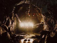 钻爆法施工中的Ⅱ线隧道